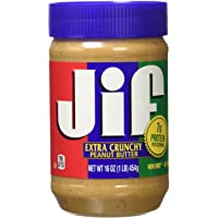 Los mejores  - Jif 051500255377 - Mantequilla de cacahuete extra crujiente- 1 x 454g